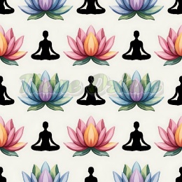 TKANINA DRUKOWANA YOGA NR 2