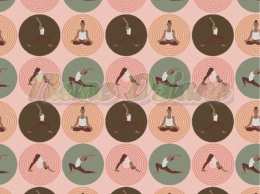 TKANINA DRUKOWANA YOGA NR 5