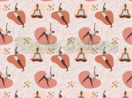 TKANINA DRUKOWANA YOGA NR 6