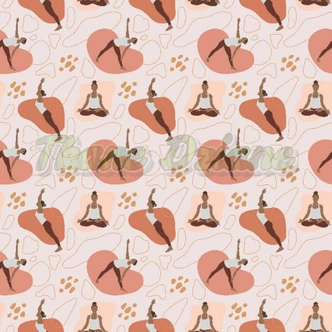 TKANINA DRUKOWANA YOGA NR 6