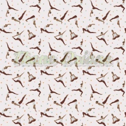 TKANINA DRUKOWANA YOGA NR 7