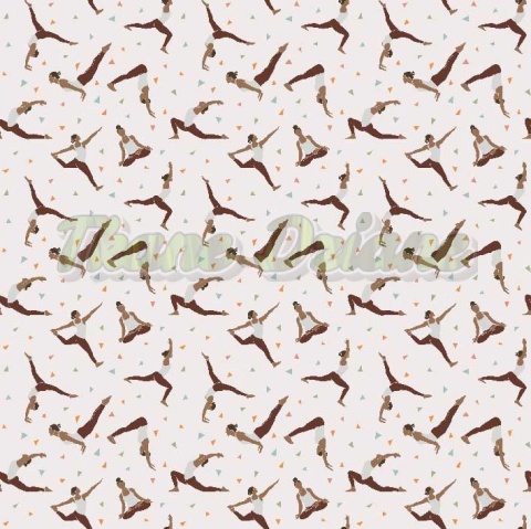 TKANINA DRUKOWANA YOGA NR 7