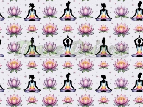 TKANINA DRUKOWANA YOGA NR 8