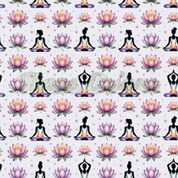 TKANINA DRUKOWANA YOGA NR 8
