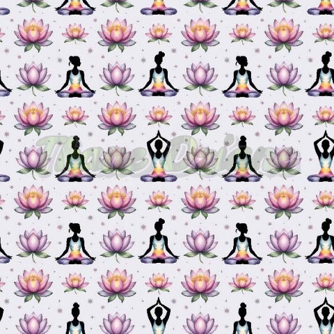 TKANINA DRUKOWANA YOGA NR 8