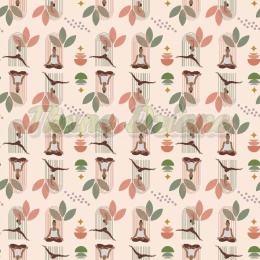 TKANINA DRUKOWANA YOGA NR 9