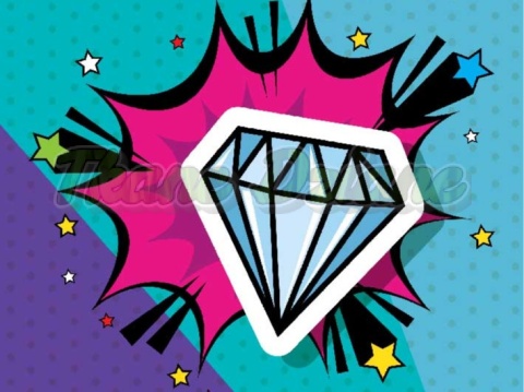 PANEL DRUKOWANY DIAMENT- 90's NR 19