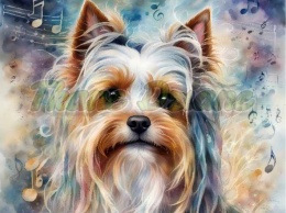 PANEL DRUKOWANY AKWARELOWE PSY -BIEWER NR 113