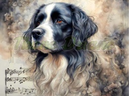 PANEL DRUKOWANY AKWARELOWE PSY -LANDSEER NR 106