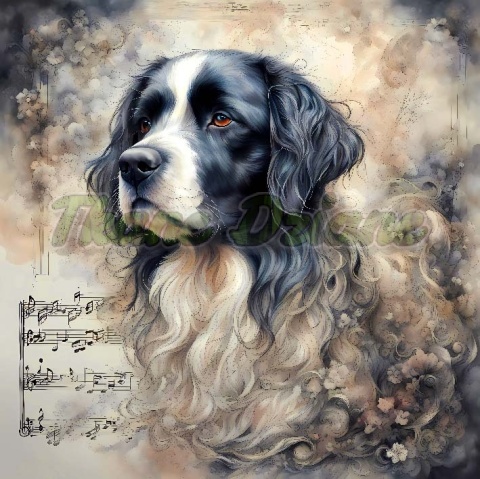 PANEL DRUKOWANY AKWARELOWE PSY -LANDSEER NR 106