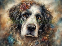 PANEL DRUKOWANY AKWARELOWE PSY -LANDSEER NR 105