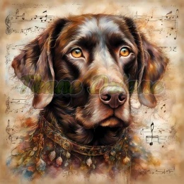 PANEL DRUKOWANY AKWARELOWE PSY -LABRADOR NR 111