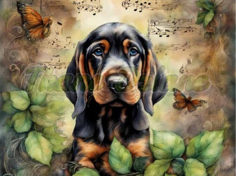 PANEL DRUKOWANY AKWARELOWE PSY - GOŃCZY POLSKI NR 118