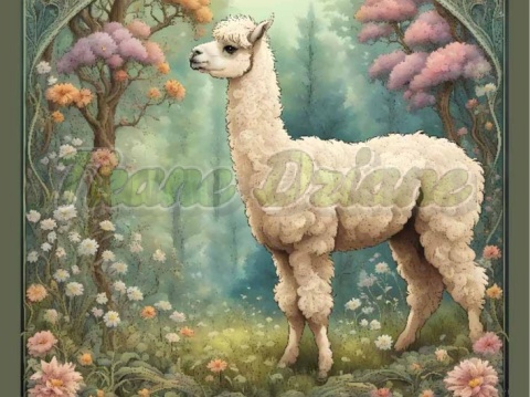 PANEL DRUKOWANY ART NOUVEAU- ALPAKA NR 22