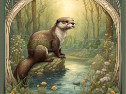 PANEL DRUKOWANY ART NOUVEAU- WYDRA NR 23