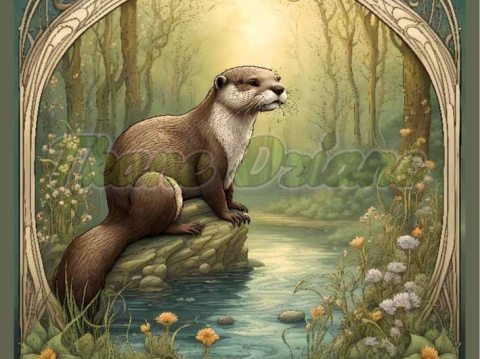 PANEL DRUKOWANY ART NOUVEAU- WYDRA NR 23