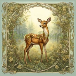 PANEL DRUKOWANY ART NOUVEAU- JELONEK NR 17