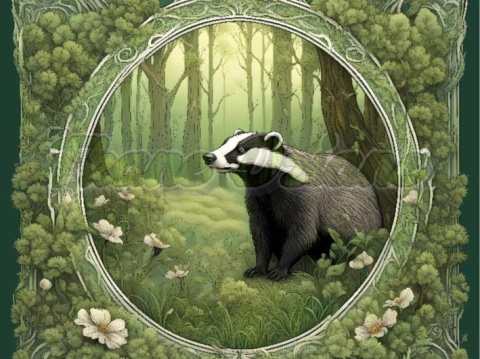 PANEL DRUKOWANY ART NOUVEAU- BORSUK NR 20