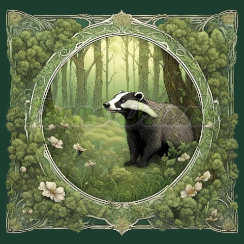 PANEL DRUKOWANY ART NOUVEAU- BORSUK NR 20