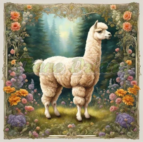 PANEL DRUKOWANY ART NOUVEAU- ALPAKA NR 21