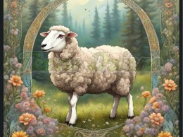 PANEL DRUKOWANY ART NOUVEAU- OWCA NR 29