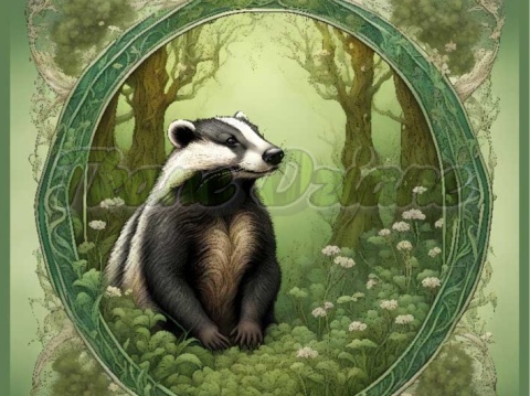 PANEL DRUKOWANY ART NOUVEAU- BORSUK NR 19