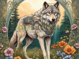 PANEL DRUKOWANY ART NOUVEAU- WILK NR 11