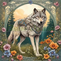 PANEL DRUKOWANY ART NOUVEAU- WILK NR 11