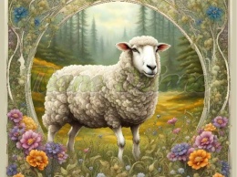 PANEL DRUKOWANY ART NOUVEAU- OWCA NR 30