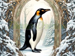 PANEL DRUKOWANY ART NOUVEAU- PINGWIN NR 26