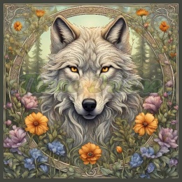 PANEL DRUKOWANY ART NOUVEAU- WILK NR 12