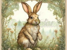 PANEL DRUKOWANY ART NOUVEAU- ZAJĄC NR 13