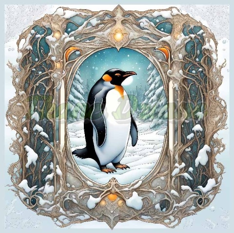 PANEL DRUKOWANY ART NOUVEAU- PINGWIN NR 25