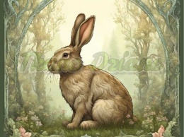 PANEL DRUKOWANY ART NOUVEAU- ZAJĄC NR 14