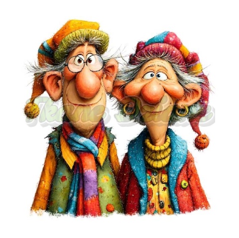 PANEL DRUKOWANY BABCIA Z DZIADKIEM NR 2