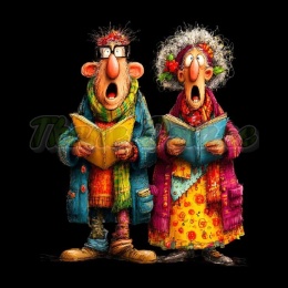 PANEL DRUKOWANY BABCIA Z DZIADKIEM NR 8