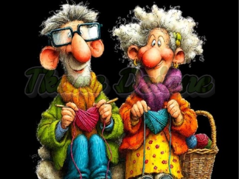 PANEL DRUKOWANY BABCIA Z DZIADKIEM NR 9