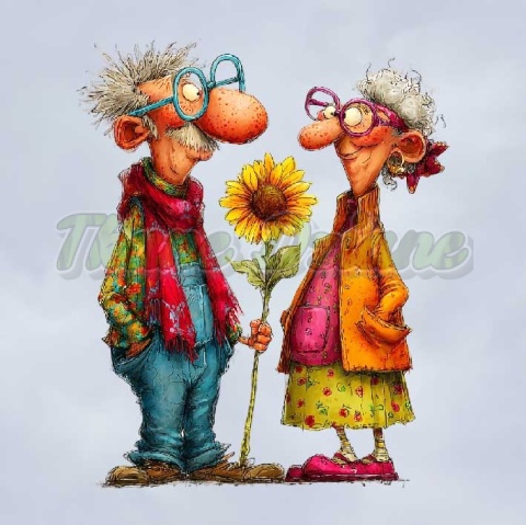 PANEL DRUKOWANY BABCIA Z DZIADKIEM NR 10