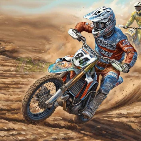 PANEL DRUKOWANY MOTOCROSS NR 2