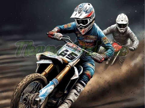PANEL DRUKOWANY MOTOCROSS NR 4