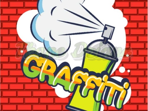 PANEL DRUKOWANY GRAFFITI- 90's NR 16