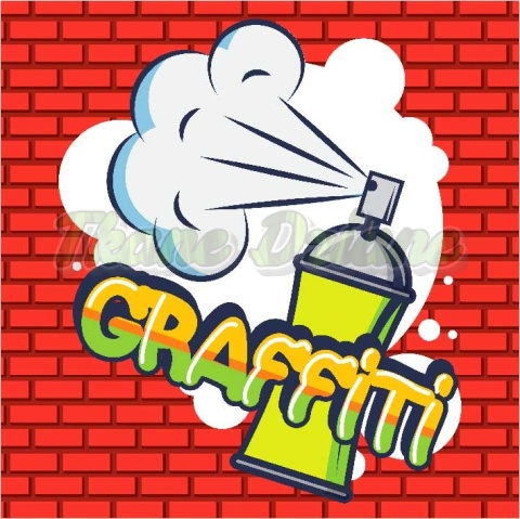 PANEL DRUKOWANY GRAFFITI- 90's NR 16