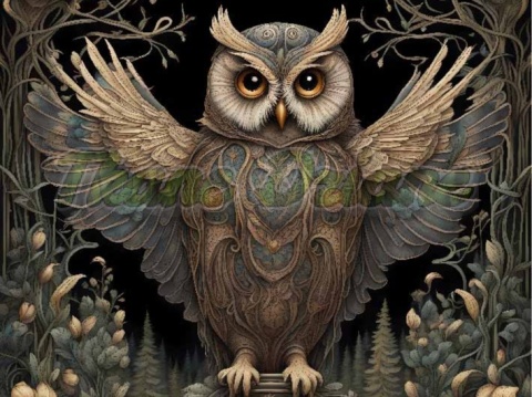 PANEL DRUKOWANY SOWA NR 8