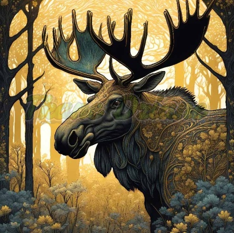 PANEL DRUKOWANY W ZŁOTYM LESIE-ŁOŚ NR 14