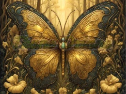 PANEL DRUKOWANY W ZŁOTYM LESIE-MOTYL NR 20