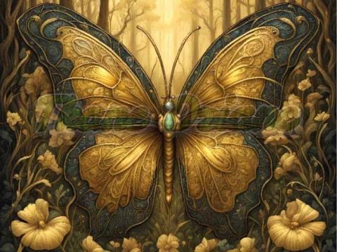 PANEL DRUKOWANY W ZŁOTYM LESIE-MOTYL NR 20