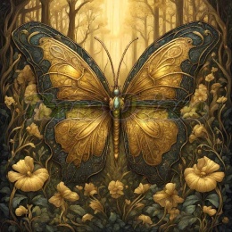 PANEL DRUKOWANY W ZŁOTYM LESIE-MOTYL NR 20