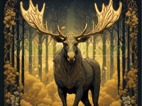 PANEL DRUKOWANY W ZŁOTYM LESIE-ŁOŚ NR 15