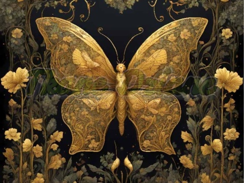 PANEL DRUKOWANY W ZŁOTYM LESIE-MOTYL NR 21