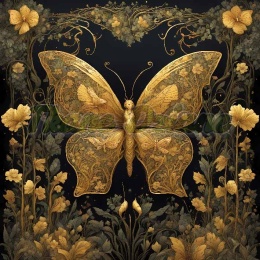 PANEL DRUKOWANY W ZŁOTYM LESIE-MOTYL NR 21